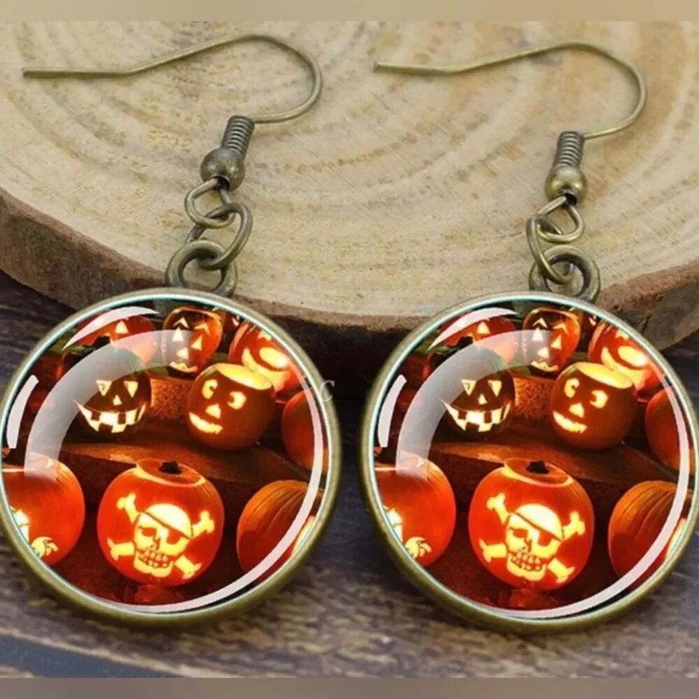 Halloween Pumpkin Earrings